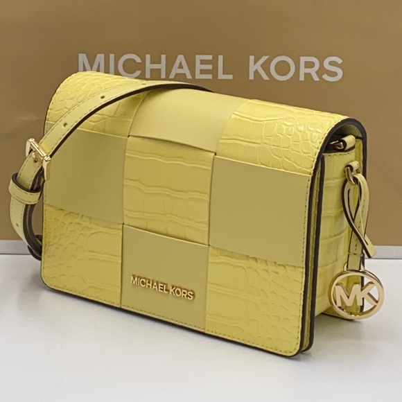 Michael Kors Handbags - MICHAEL KORS MERCER SMALL CLUTCH XBODY BUTTERCUP